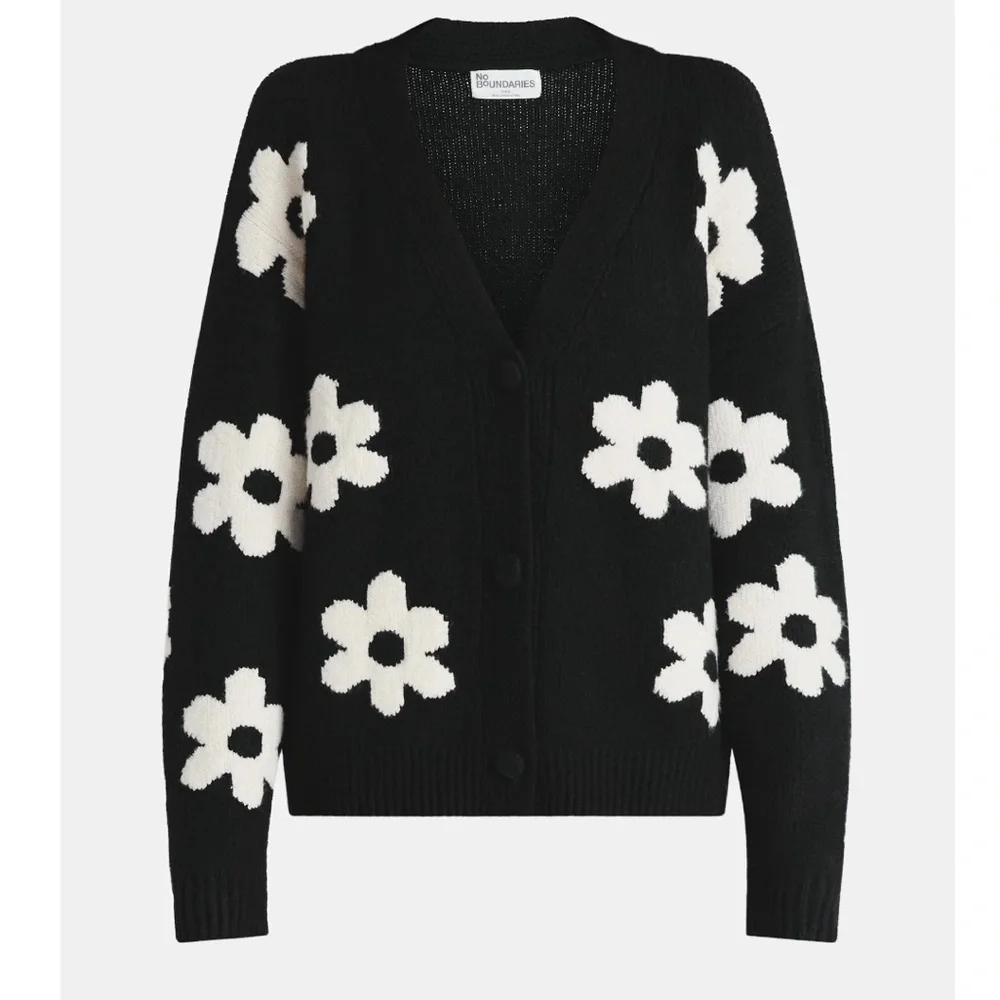 No Boundaries Floral Button Front Cardigan - Picture 4 of 4